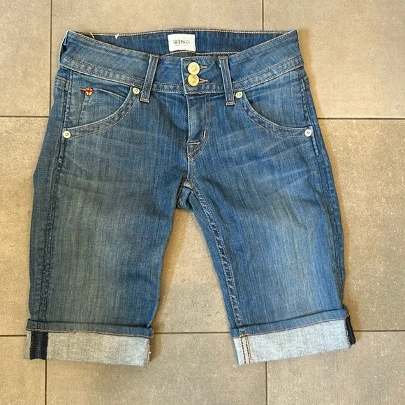 Hudson Palerme Cuffed Jean Shorts - Picture 1 of 10